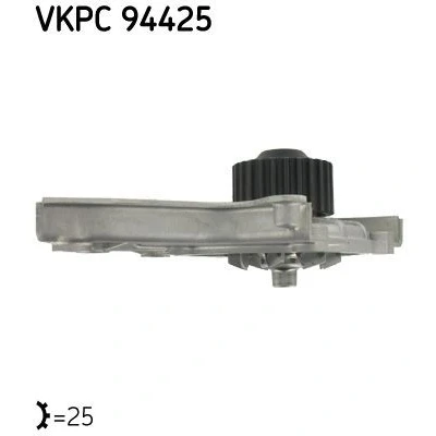 Kuva SKF VKPC 94425 Vesipumppu 25 Tiivisteillä Metalli Hammashihnavedolle MAZDA: 626 III Sedan