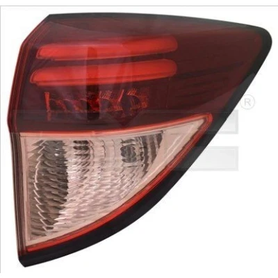 Kuva TYC 11 14475 06 9 Takavalot Oikea Uloin osa LED Savunharmaa, Tumma Lampun kannalla