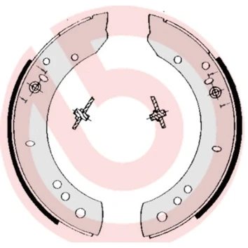 Kuva BREMBO S 44 502 Jarrukengät 279 57 LAND ROVER: 88/109