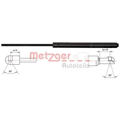 Kuva METZGER 2110423 Takaluukun Kaasujousi 480 473 FIAT: Idea