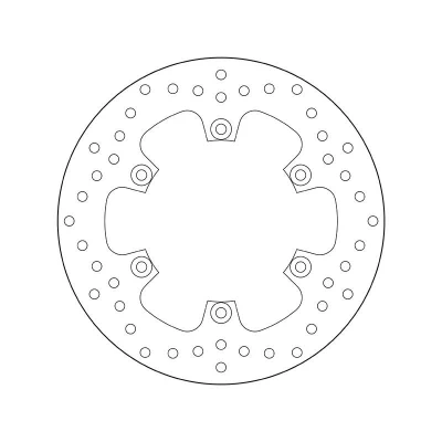 Kuva BREMBO Jarrulevy Fixed , Serie Oro Edessä ja takana 267mm 5mm 6 reijitetty 68B407E4 Jarrulevyt