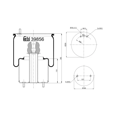 Kuva FEBI BILSTEIN 39856 Metallipalje, ilmajousitus