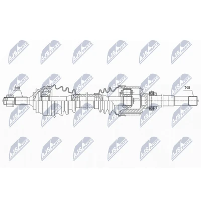Kuva Vetoakseli, Etuakseli, oikea CITROËN C4 CACTUS, CACTUS Van OE 1611524180, 9677477180
