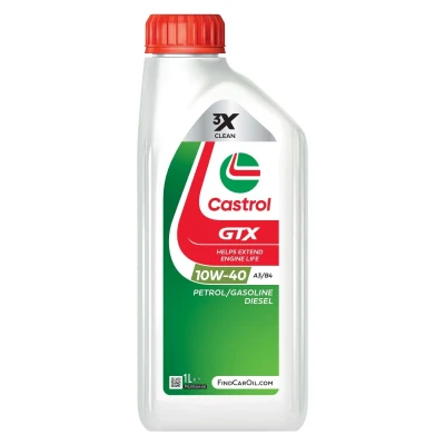 Kuva Castrol GTX A3/B4 10W 40 1l Moottoriöljy 15F8FE MERCEDES BENZ: C sarja T modell, Sprinter 3.5 Bussi, E Sedan, VOLKSWAGEN: Passat B6 Variant