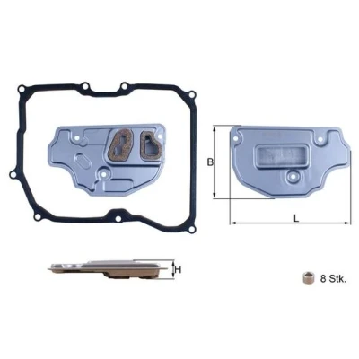Kuva MAHLE ORIGINAL HX 256D Hydrauliikkasuodatin, Automaattivaihteisto Tiivisteillä VOLKSWAGEN: Passat B6 Variant, CC, Golf 5