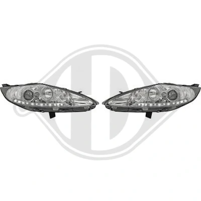 Kuva DIEDERICHS HD Tuning 1405285 Ajovalonheitinsarja Valokorkeussäätimen moottorilla