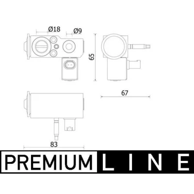 Kuva MAHLE ORIGINAL AVE 141 000P Ilmastoinnin Paisuntaventtiili