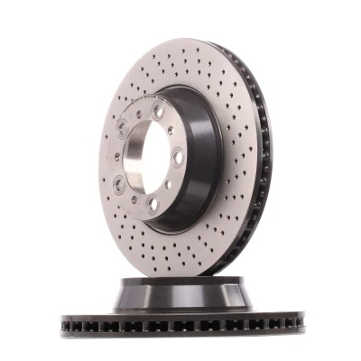 Kuva BREMBO COATED DISC LINE 09.C878.11 Jarrulevyt 330 28 5 rei&#039;itetty/tuuletettu sisältä pinnoitettu hiiliteräs Ruuveilla PORSCHE: 911 Coupe