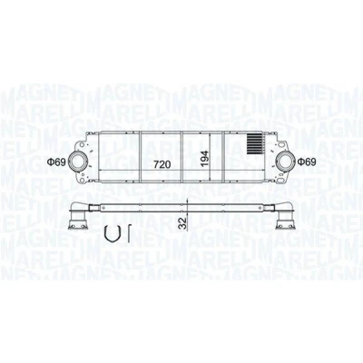 Kuva MAGNETI MARELLI 351319204200 Välijäähdytin VOLKSWAGEN: Transporter 5, 5 Bus, Multivan (7HM