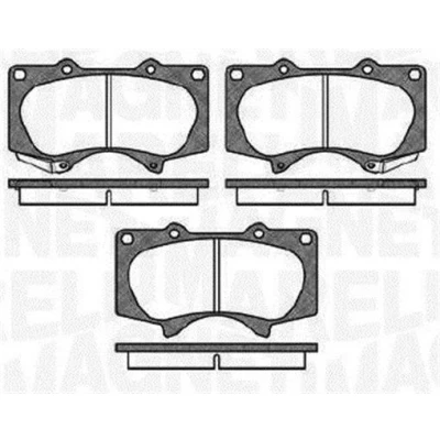 Kuva MAGNETI MARELLI 363916060409 Jarrupalat akustisella kulumavaroittimella TOYOTA: HILUX 3 Pick up, Land Cruiser Prado 120, 150
