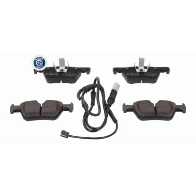 Kuva VAICO V20 2075 Jarrupalat Q+, original equipment manufacturer quality Taka akseli Kulumisenilmaisemelle, Ilman kulumisenilmaisinta BMW: 3 Touring
