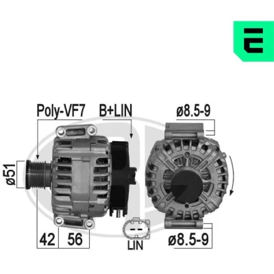 Kuva Laturi mercedes benz OE 642 154 08 02, A 64215408020080