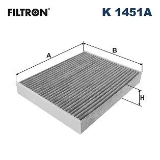 Kuva FILTRON K 1451A Raitisilmasuodatin Aktiivihiilisuodatin 277 215 38