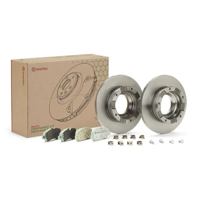 Kuva BREMBO KT 10 060 Jarrupalasarja Levyjarru täysi Ilman tarvikkeita Jarrusatulan ruuveilla kulumisenilmaisinta, Kulumisenilmaisemelle