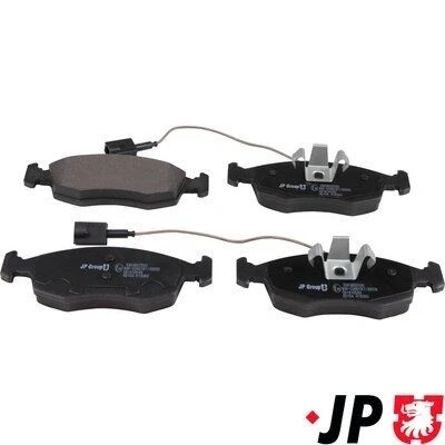 Kuva JP GROUP 3363602500 Jarrupalat Etuakseli kulumisvaroitinkoskettimella FIAT: 500 Hatchback, Punto Evo Hatchback