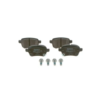 Kuva BOSCH 0 986 494 825 Jarrupalat Low Metallic akustisella kulumavaroittimella Huudonvaimennuspellillä, Ruuveilla Tarvikkeilla OPEL: Corsa E Hatchback