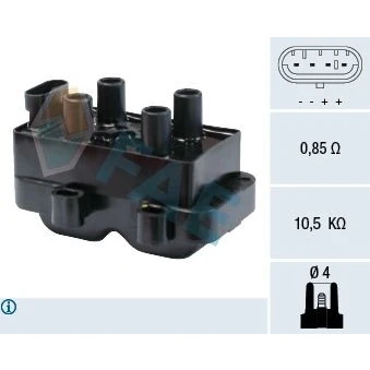 Kuva Sytytyspuola DACIA, LADA, MAZDA, MERCEDES BENZ, RENAULT OE 22 43 361 34R, 224336134R, 22448 00QAC