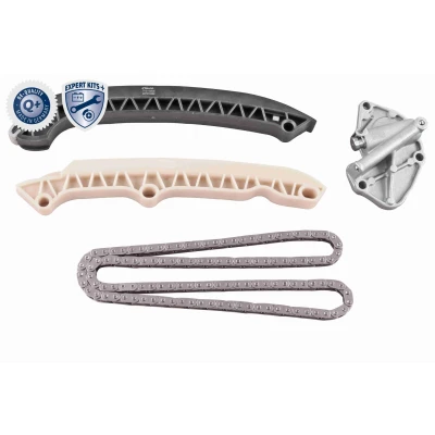 Kuva VAICO V10 10008 BEK Jakoketjusarja Liukuraiteilla, ketjunkiristimellä nokka akselille Yksinkertainen, Ketju koteloitu EXPERT KITS + SKODA: Fabia 2