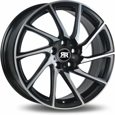 Kuva Racer Turn Satin Black Machined Face 8x18 4/100 ET35 B73.1
