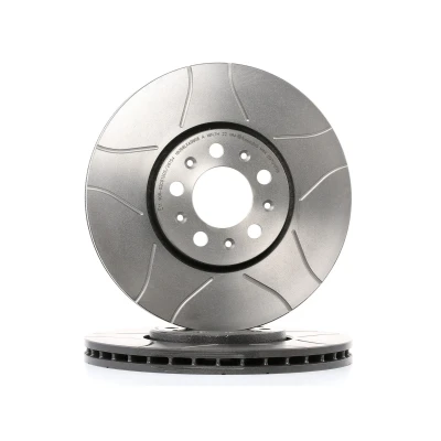 Kuva BREMBO MAX LINE 09.7010.76 Jarrulevyt 288 25 5 tuuletettu sisältä, lovella pinnoitettu hiiliteräs Ruuveilla VOLKSWAGEN: Golf 4 Variant,