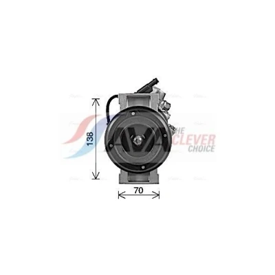 Kuva AVA COOLING SYSTEMS MSAK747 Ilmastoinnin Kompressori PXC14 12V PAG 46 R134a kompressoriöljyllä, magneettikytkimellä, ilman diodia