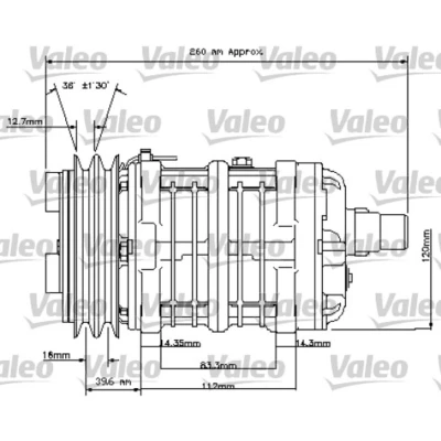 Kuva Kompressori, ilmastointilaite VALEO 815841