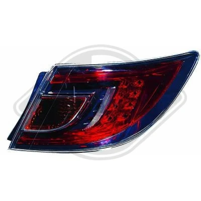 Kuva DIEDERICHS 5626090 Takavalot Oikea W21W, LED Punainen, Lasinkirkas MAZDA: 6 Sedan