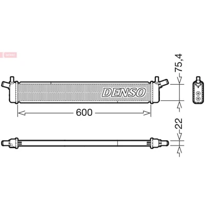 Kuva DENSO DRM50136 Jäähdytin 600 90 22 TOYOTA: Auris Farmari, Hatchback