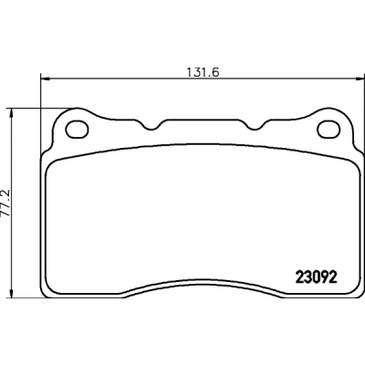 Kuva HELLA 8DB 355 011 431 Jarrupalat Ei kulumisenilmaisimelle RENAULT: MEGANE 3 Coupe