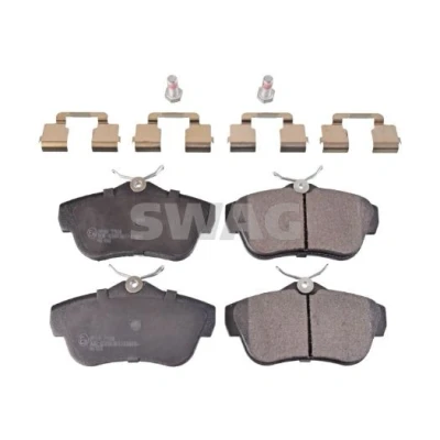Kuva SWAG 62 91 6891 Jarrupalat Taka akseli Ilman kulumisenilmaisinta Kiinnitysmateriaalilla CITROËN: Jumpy II MPV, Van, PEUGEOT: Expert Van