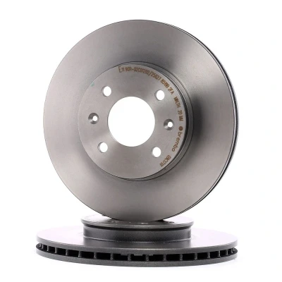Kuva BREMBO COATED DISC LINE 09.C171.11 Jarrulevyt 256 22 4 tuuletettu sisältä pinnoitettu Ruuveilla KIA: RIO 3, 3 Stufenheck