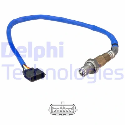Kuva DELPHI ES21242 12B1 Lambda Anturi Laajakaista lambdasondi, Lämmitetty NISSAN: X Trail, Qashqai 2