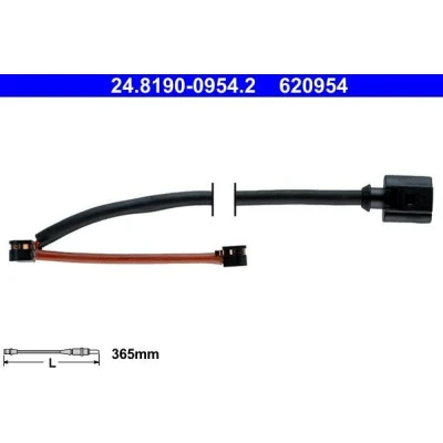 Kuva ATE 24.8190 0954.2 Jarrupalojen Kulumisen Ilmaisin PORSCHE: Cayenne