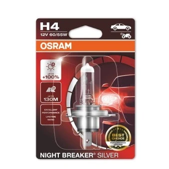 Kuva OSRAM 64193NBS 01B Polttimo, kaukovalo H4 12V 60/55W Halogeeni VOLKSWAGEN: Caddy 3, Polo V Hatchback, GOLF 2, TOYOTA: Yaris III Hiace 4 Bus