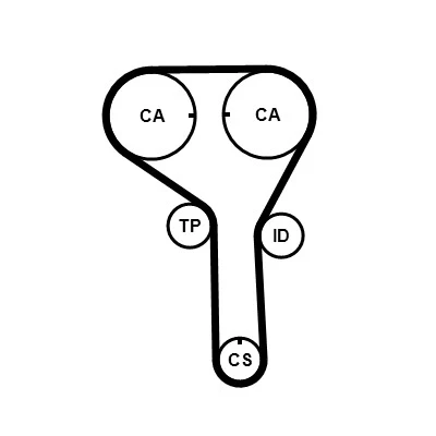 Kuva CONTITECH CT1247 Jakohihna 155 1240 17