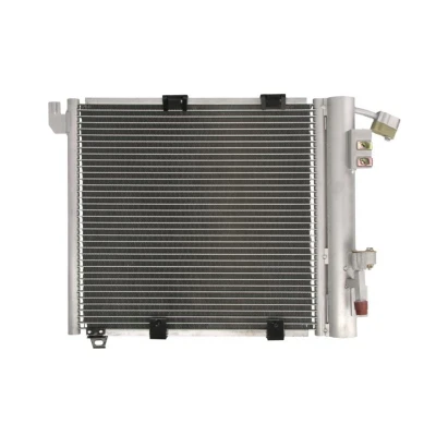 Kuva THERMOTEC KTT110000 Ilmastoinnin Lauhdutin ilman vedenerotinta 370 X 380 0 mm Alumiini OPEL: Astra G CC, Caravan, Sedan
