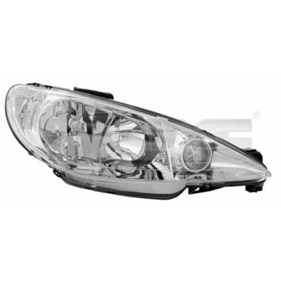 Kuva TYC 20 6155 35 2 Ajovaloumpio Oikea H7/H7 Oikeanpuoleiselle liikenteelle Sähkömoottorilla PEUGEOT: 206 Hatchback