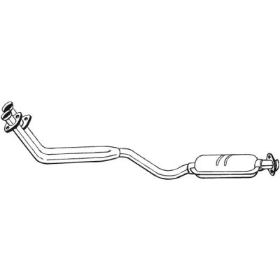 Kuva Etuäänenvaimentaja MERCEDES BENZ 190 [W201] OE 2014900620, 2014904019, 2014904519