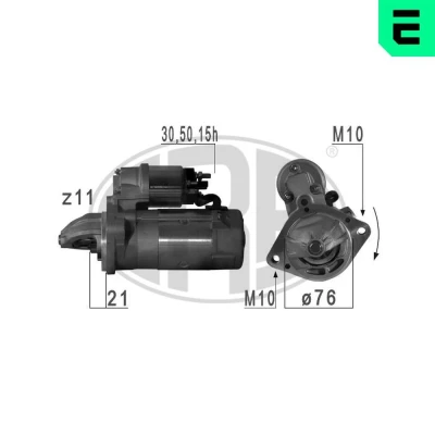 Kuva ERA 220457A Starttimoottori 12 2,2 11 BMW: 3 Sedan, Touring, 5 Touring