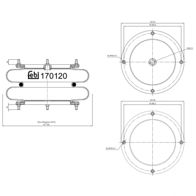 Kuva FEBI BILSTEIN 170120 Metallipalje, ilmajousitus