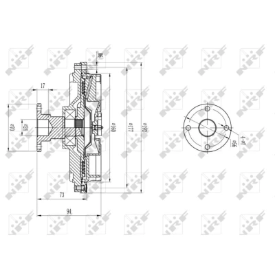 Kuva NRF 49591 Viskokytkin MITSUBISHI: L200 / Triton IV Pick up