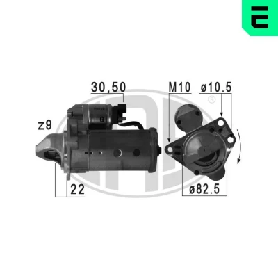 Kuva ERA 220712A Starttimoottori 12 2,2 9 CHEVROLET: Captiva