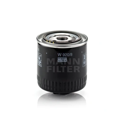 Kuva MANN FILTER W 920/8 Öljynsuodatin 3/4 16 UNF yhdellä peruutuksenestoventtiilillä Ruuvattava suodatin VOLKSWAGEN: Polo III Hatchback, Lupo / 3L
