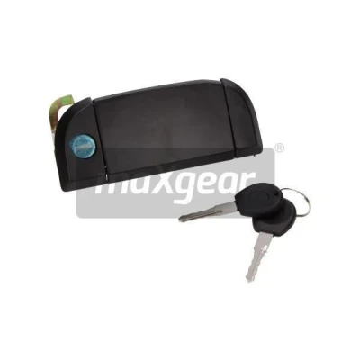 Kuva MAXGEAR 28 0289 Ovenkahva Ulompi, Eteen, oikea Sulkusylinterillä, Avaimella Musta VOLKSWAGEN: Transporter 4 Bus,