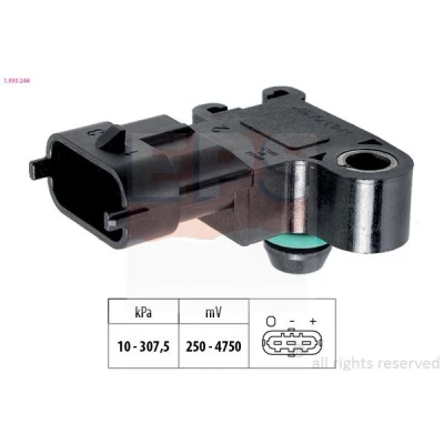 Kuva FACET 10.3244 Paineilma Anturi, Korkeus Made in Italy OE Equivalent VOLVO: V70 3, S60 II