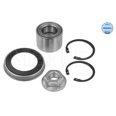 Kuva MEYLE 714 113 5043/S Pyöränlaakerit Taka akseli, molemminpuolinen Asennusmateriaalilla ORIGINAL Quality ABS sensorirenkaalla 53 Kartiorullalaakeri