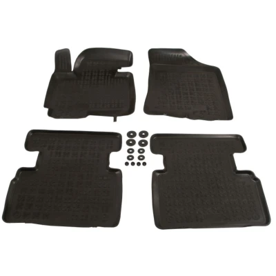 Kuva REZAW PLAST 201012 Lattiamattosetti Kumi Edessä ja takana Musta HYUNDAI: ix35, KIA: Sportage III