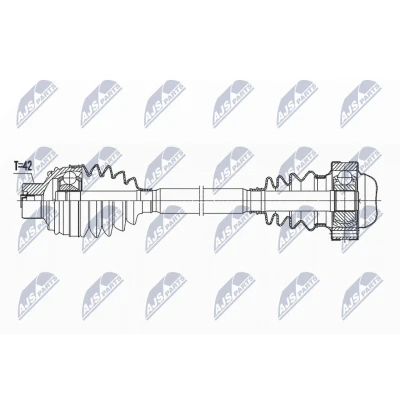 Kuva NTY NPW AU 032 Vetoakseli Taka akseli, vasen, oikea 630 AUDI: A4 B8 Sedan, Avant