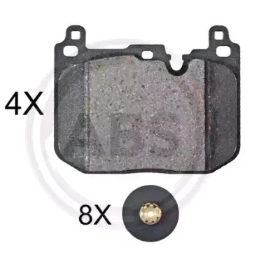 Kuva Jarrupalasarja, levyjarru, Etuakseli MINI MINI, Cabriolet, CLUBMAN, COUNTRYMAN OE 34106860020, 34106884224