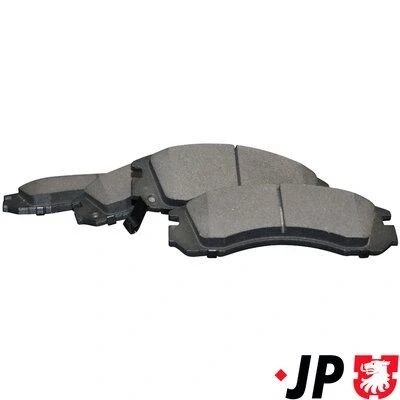 Kuva JP GROUP 3963600710 Jarrupalat Etuakseli akustisella kulumavaroittimella MITSUBISHI: Outlander 3, 2 SUV, PAJERO 2, CITROËN: C Crosser SUV